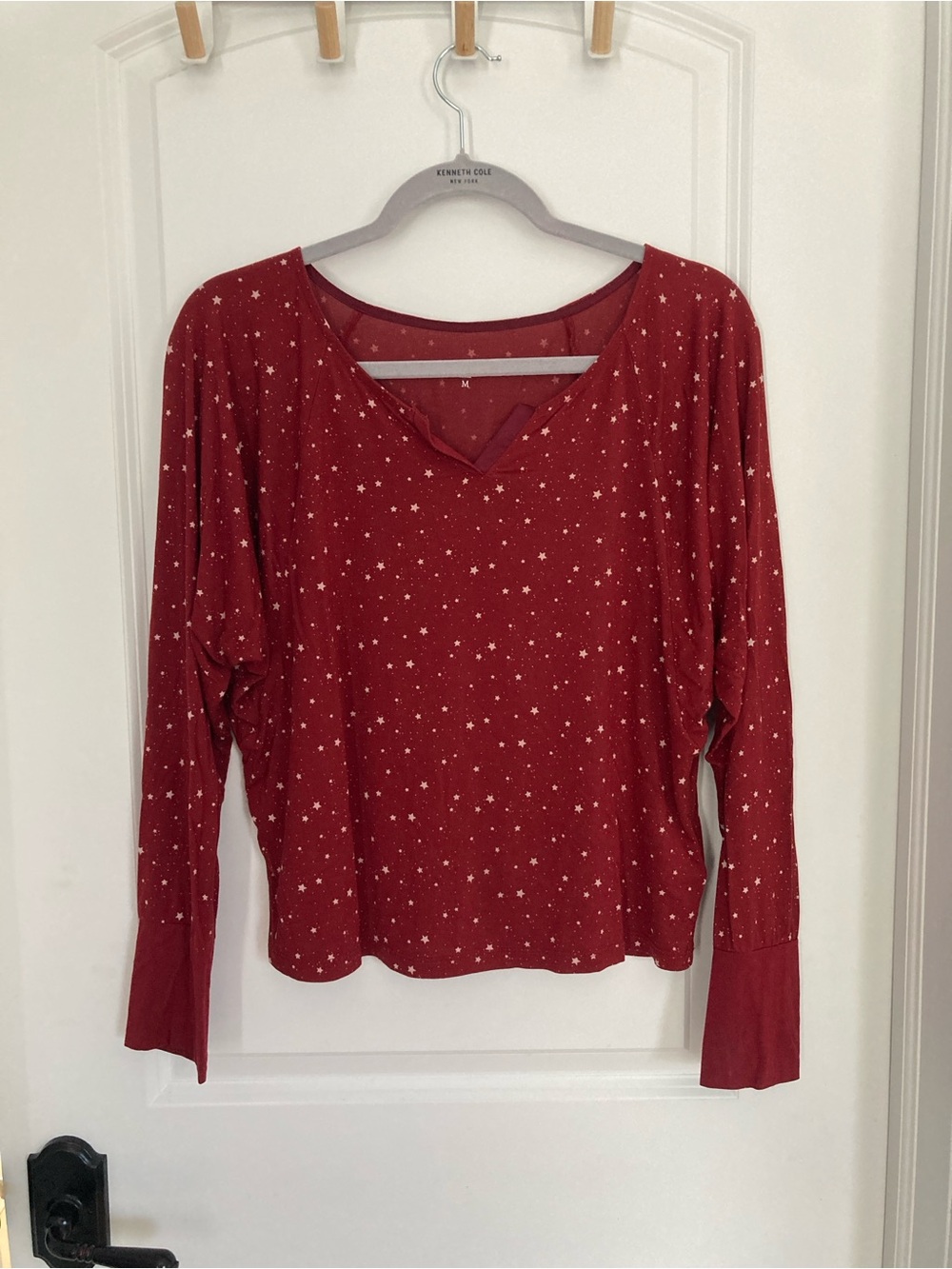 Gap Star Print Red and Pink Flowy Top